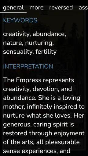 Galaxy Tarot screenshot