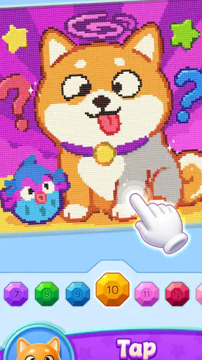 Gem Coloring: Color by Number screenshot