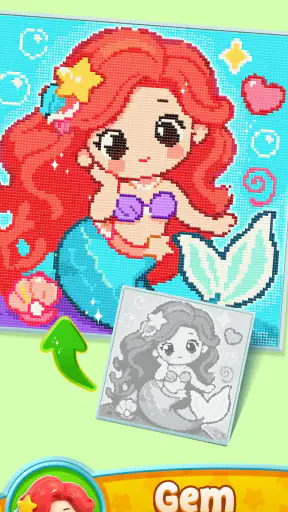 Gem Coloring: Color by Number screenshot