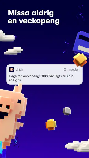 Gimi - Veckopeng i mobilen screenshot