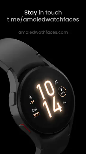 Glow Digital: Watch face screenshot
