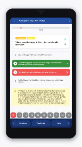 GodKänt teoriprov screenshot