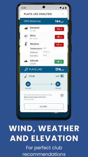 Golfplatta: Golf-GPS scorekort screenshot