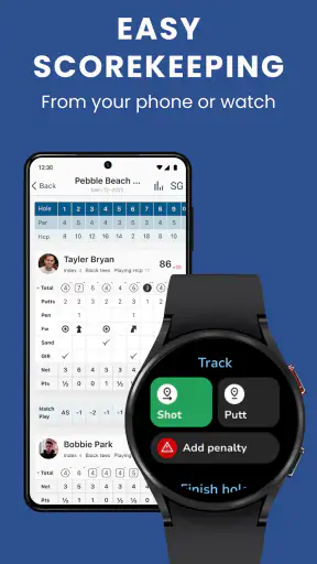 Golfplatta: Golf-GPS scorekort screenshot