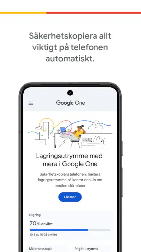 Google One screenshot