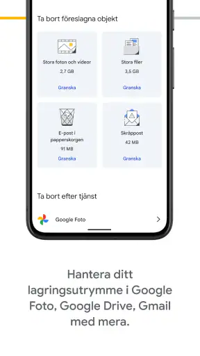 Google One screenshot