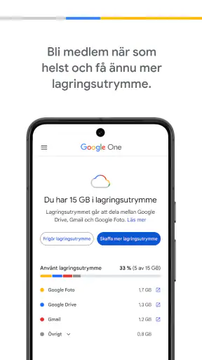 Google One screenshot