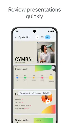 Google Presentationer screenshot