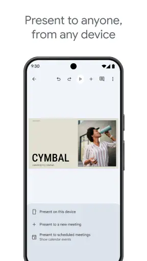 Google Presentationer screenshot