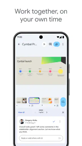 Google Presentationer screenshot
