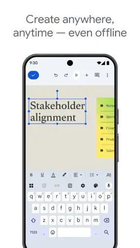 Google Presentationer screenshot