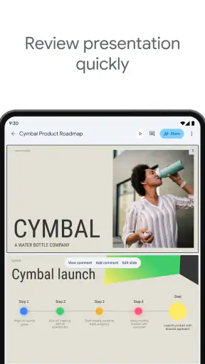 Google Presentationer screenshot