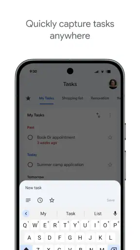Google Tasks screenshot