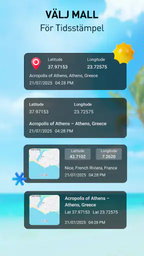 GPS-kartkamera – Tidsstämpel screenshot