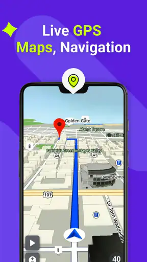 GPS, Kartor, Röstnavigation screenshot
