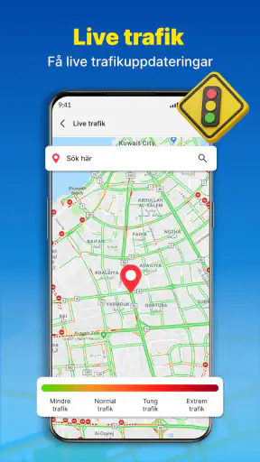 GPS-navigering och ruttkarta screenshot
