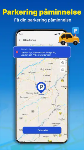 GPS-navigering och ruttkarta screenshot