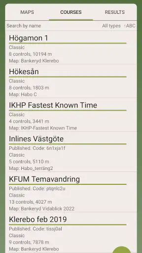 GPS Orientering screenshot