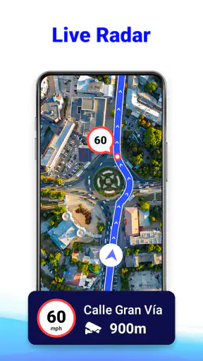 GPS-ruttplanerare: Radarkarta screenshot