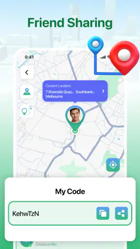GPS-spårare och platsspårare screenshot