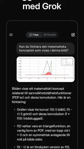 Grok: AI chat på svenska screenshot