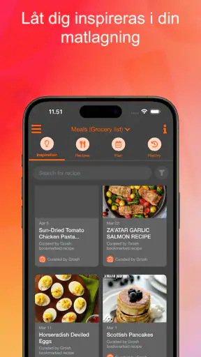 Grosh intelligent inköpslista screenshot