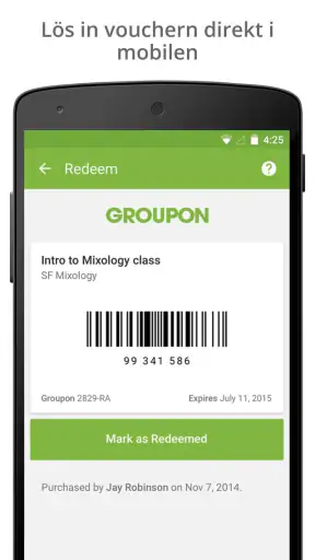 Groupon screenshot
