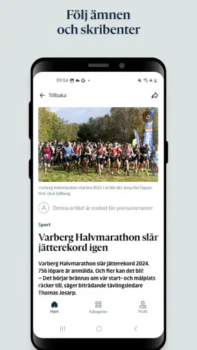 Hallands Nyheter screenshot