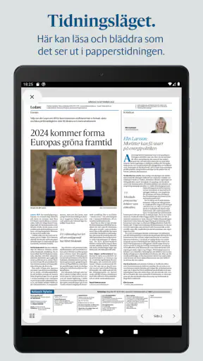 Hallands Nyheter e-tidning screenshot