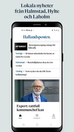 Hallandsposten screenshot