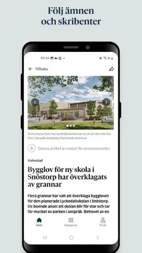 Hallandsposten screenshot
