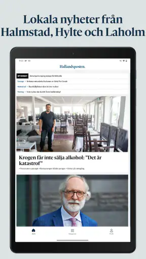 Hallandsposten screenshot