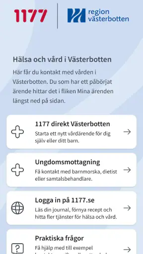 Hälsa och vård i Västerbotten screenshot