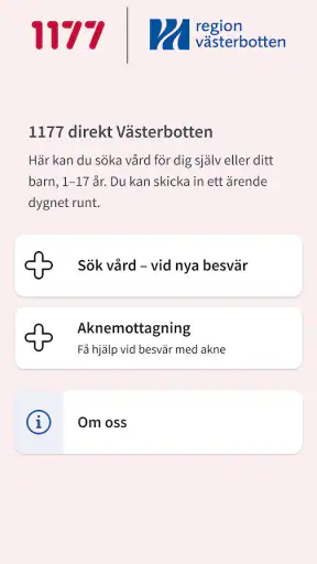 Hälsa och vård i Västerbotten screenshot