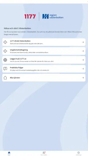 Hälsa och vård i Västerbotten screenshot