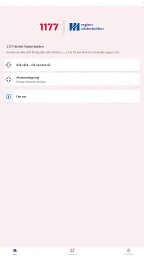 Hälsa och vård i Västerbotten screenshot