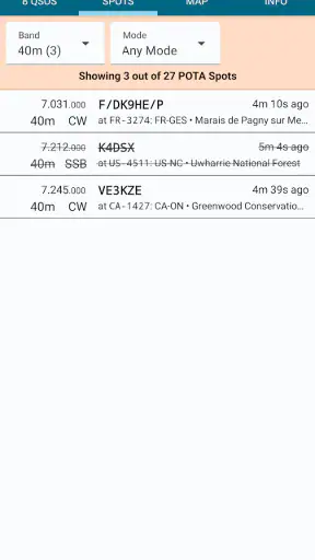 Ham2K PoLo: Portable Logger screenshot