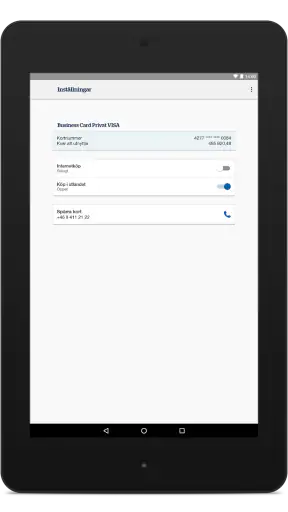 Handelsbanken SE Business Card screenshot