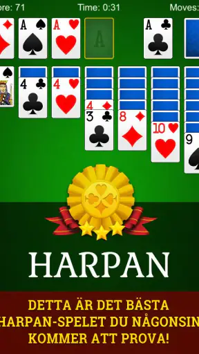 Harpan - Solitaire Spel screenshot