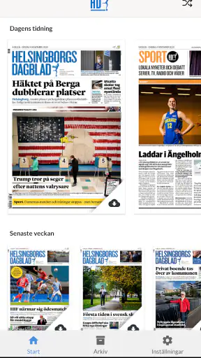 HD E-tidning screenshot