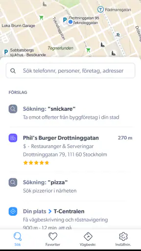 Hitta.se screenshot