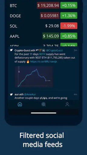 HODL Real-Time Crypto Tracker screenshot