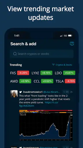 HODL Real-Time Crypto Tracker screenshot