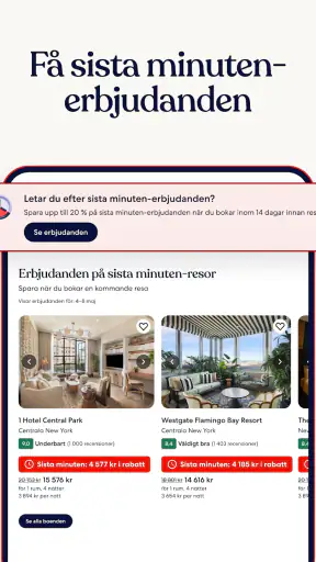 Hotels.com: Sök hotell och mer screenshot