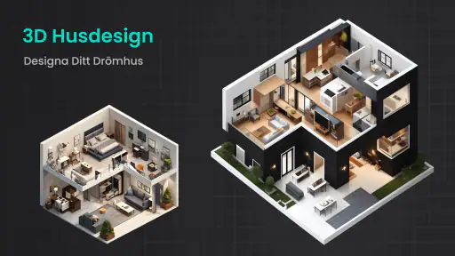 Husdesign Inredningsplan 2D screenshot