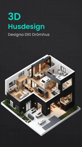 Husdesign Inredningsplan 2D screenshot