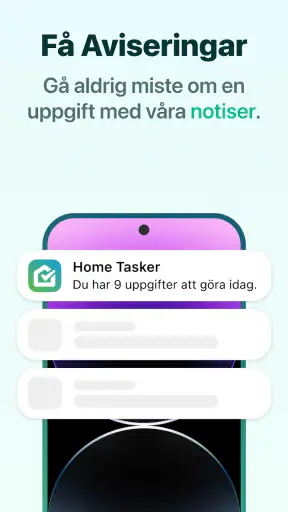 Hushållssysslor och städschema screenshot