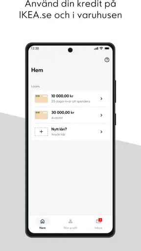 IKEA Finansiering screenshot