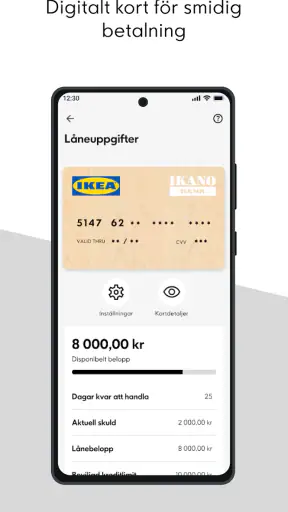 IKEA Finansiering screenshot