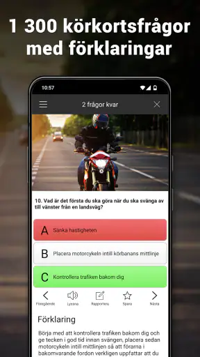 iKörkort MC screenshot